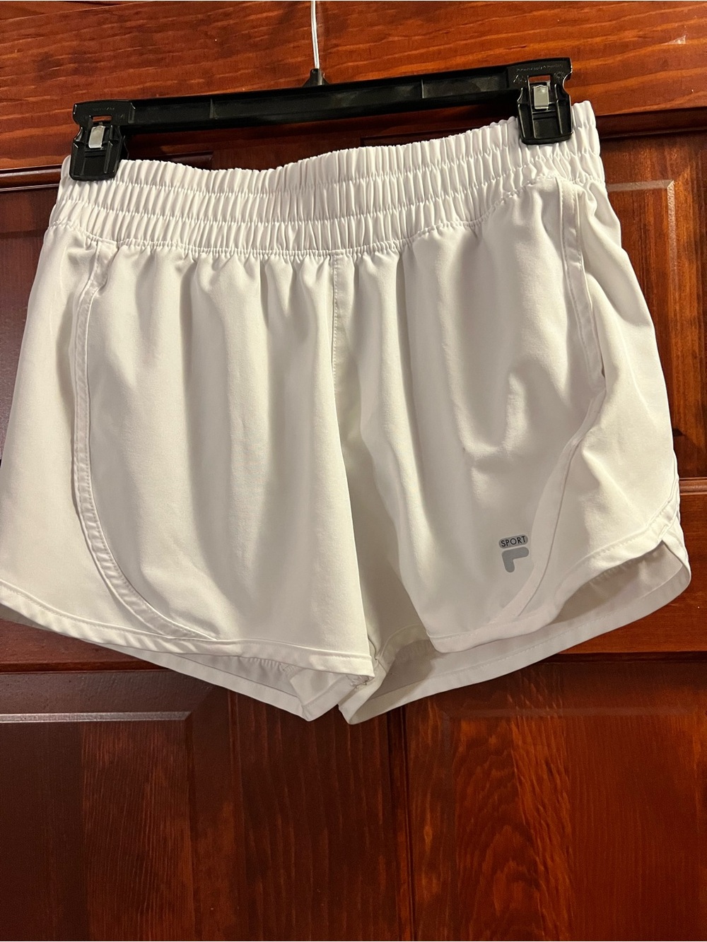 Fila White Women's Athletic Shorts with Elastic Waist